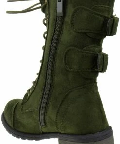 Link Mango 73k Girls Zip And Tie Up Knee High Boot Girl's