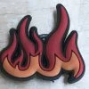 Flames Rubber Shoe Charms
