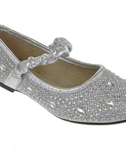 Lucita Fu 037 Km Little Girl's Rhinestone Ballet Glitter Flats