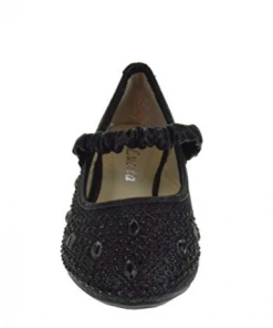 Lucita Fu 037 Km Little Girl's Rhinestone Ballet Glitter Flats