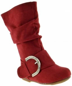 SBW Shoes Garina Baby Girl's Rhinestone Buckled Boot
