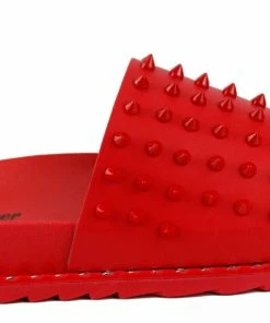 Forever Goth 36 Womens Spike Embellished Upper Band Slip On Sandals