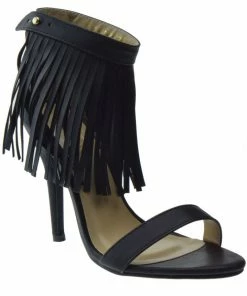 Adriana Hilda 67 Womens Stiletto Fringe High Heel Sandals