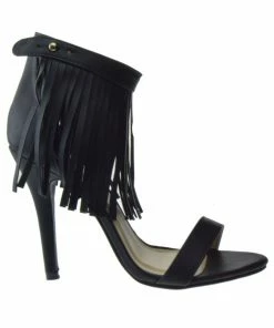 Adriana Hilda 67 Womens Stiletto Fringe High Heel Sandals