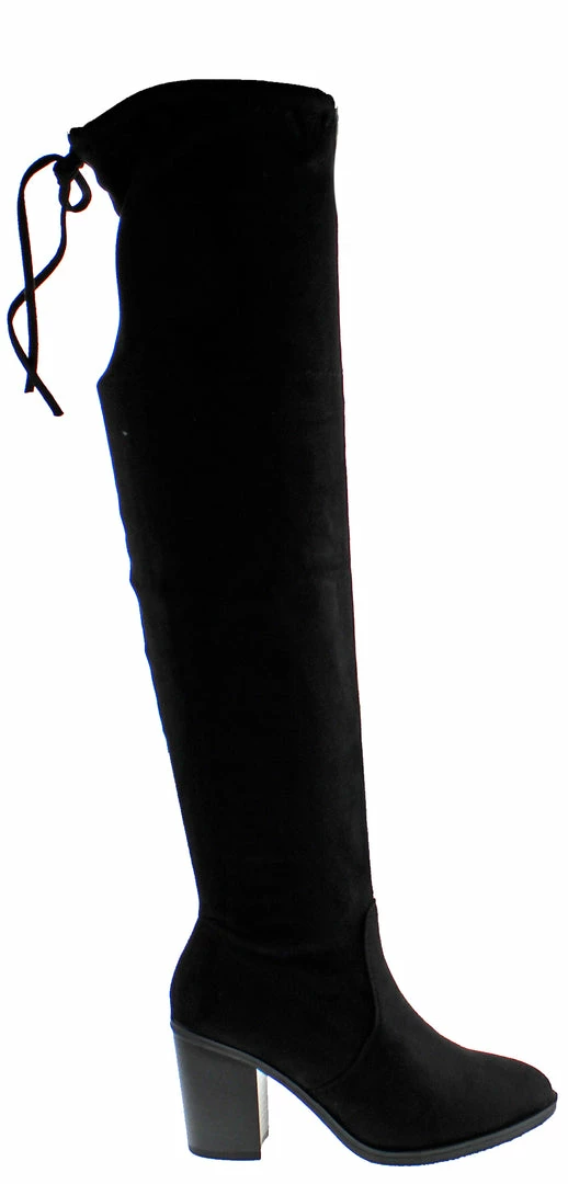 Link Hugo 39 Women's Thigh High Drawstring High Heel Boots 2 Link Hugo 39 Women's Thigh High Drawstring High Heel Boots