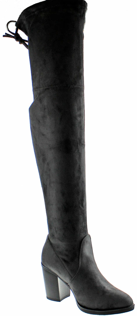 Link Hugo 39 Women's Thigh High Drawstring High Heel Boots 4 Link Hugo 39 Women's Thigh High Drawstring High Heel Boots