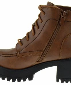 Forever Imani 13 Womens Lace Up Platform Boots