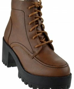 Forever Imani 13 Womens Lace Up Platform Boots