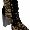 Bamboo Intense 03 Womens Lace Up Chunky Heel Boots Women's