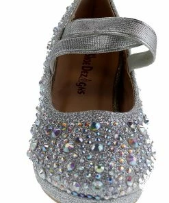 Shoe Dezigns Ivy 20k Girls Rhinestone Embellished Cross Strapped Heels 20 Shoe Dezigns Ivy 20k Girls Rhinestone Embellished Cross Strapped Heels