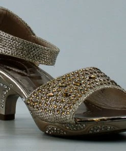 Lucita Jan14km Girls Rhinestone Embellished Dress Heel LIQUIDATIONS!