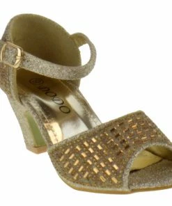 Lucita Girl's K20 003KM Little Girls Rhinestone Sandals