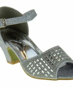 Lucita Girl's K20 003KM Little Girls Rhinestone Sandals