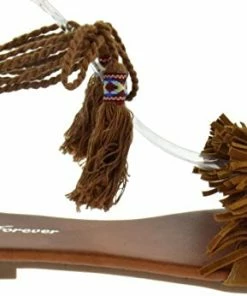 Forever Kailin 29 Womens Fringe Wrap Around Lace Up Sandals Women's Sandals