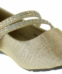 Lucita KD01-002KM Rhinestone Girl's Strappy Dress Sandals