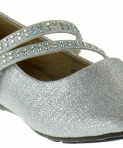 Lucita KD01-002KM Rhinestone Girl's Strappy Dress Sandals