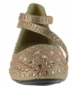 Lucita KD 01 KM Little Girls Ballet Ballerina Flats Rhinestone Flats