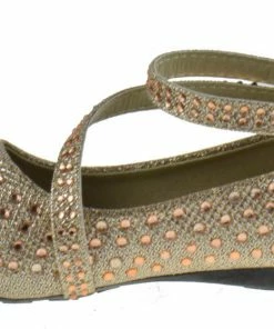 Lucita KD 01 KM Little Girls Ballet Ballerina Flats Rhinestone Flats