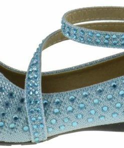 Lucita KD 01 KM Little Girls Ballet Ballerina Flats Rhinestone Flats