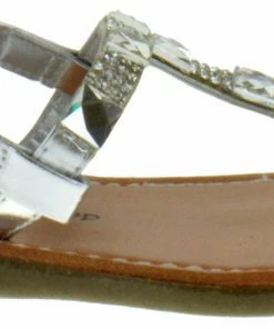 Lucky Top KM6 Baby Girls Rhinestone Thong Gladiator Sandals