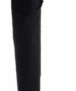 Bamboo Women's Limelight 60s Womens Distressed Ripped Denim Thigh High Heeled Boots