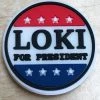 Marvel "Loki For President" Rubber Shoe Charms