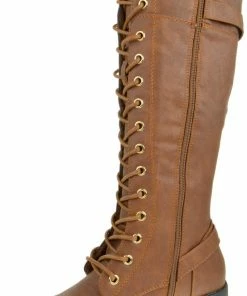 SBW Shoes Mango 27 Women's Lace-Up Knee High Combat Boot 5 SBW Shoes Mango 27 Women's Lace-Up Knee High Combat Boot