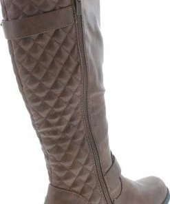 Forever Mango 21 Women's Quilted Riding Boots