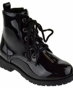 SBW Shoes Martini 1K Girl's Patent Combat Boots 18 SBW Shoes Martini 1K Girl's Patent Combat Boots