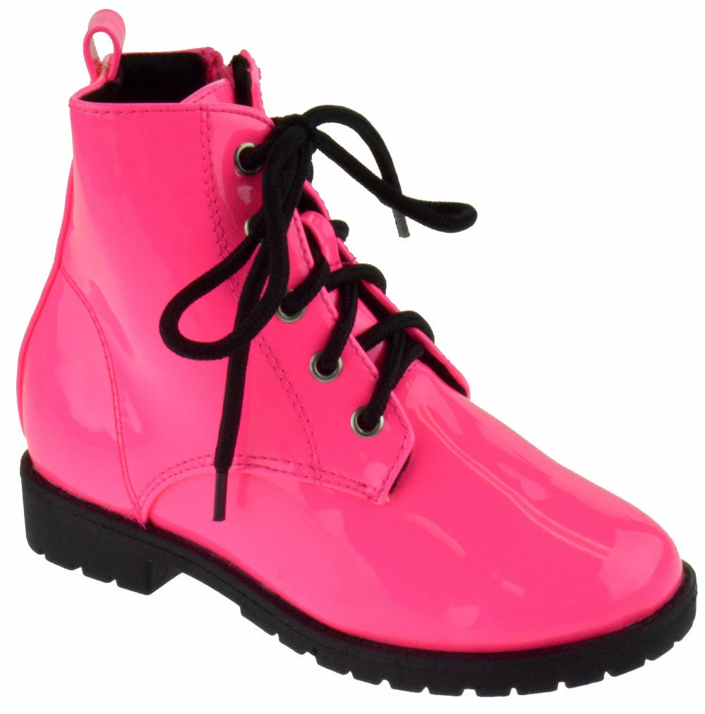 SBW Shoes Martini 1K Girl's Patent Combat Boots 10 SBW Shoes Martini 1K Girl's Patent Combat Boots