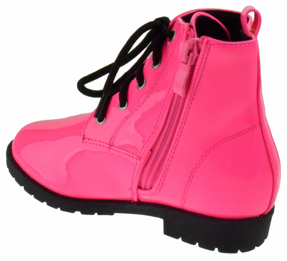 SBW Shoes Martini 1K Girl's Patent Combat Boots 12 SBW Shoes Martini 1K Girl's Patent Combat Boots