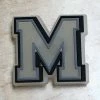 "M" Rubber Shoe Charms