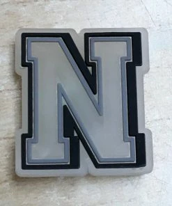 "N" Rubber Shoe Charms
