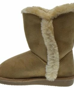 Shoe Dezigns Pom 01KM Girl's Shearling Pom Pom Boots
