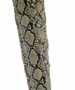 SHOE BARGAIN Shop 18 Bamboo Profound 07 Women's Plain Over The Knee Snake Boot
