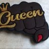 Queen Fist Rubber Shoe Charms
