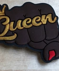 Queen Fist Rubber Shoe Charms