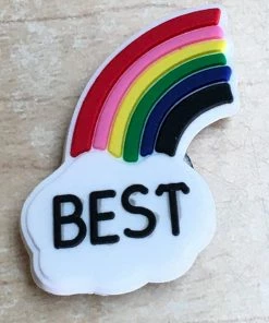 Best Friends "Best" Rubber Shoe Charms