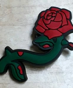 Rose Rubber Shoe Charms