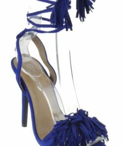 Forever Rubina 57 Women's Fringe Open Toe High Heel Sandals