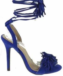 Forever Rubina 57 Women's Fringe Open Toe High Heel Sandals
