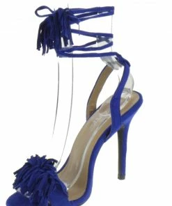 Forever Rubina 57 Women's Fringe Open Toe High Heel Sandals