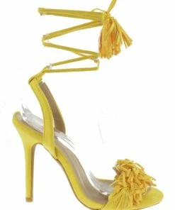 Forever Rubina 57 Women's Fringe Open Toe High Heel Sandals