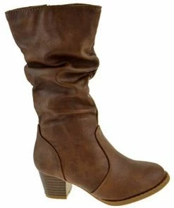 Lucky Top Girl's Safety 53K Little Girls Knee High Low Heel Slouch Boots