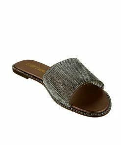 DD Lucita Sarah 01 Women's Rhinestone Flat Slides