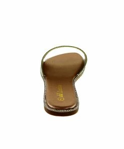 DD Lucita Sarah 01 Women's Rhinestone Flat Slides