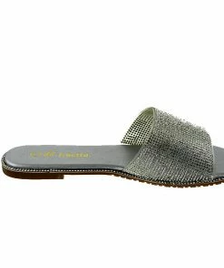 DD Lucita Sarah 01 Women's Rhinestone Flat Slides