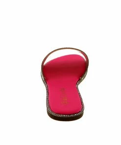 DD Lucita Sarah 01 Women's Rhinestone Flat Slides