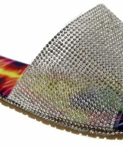 DD Lucita Sarah 01 Women's Rhinestone Flat Slides