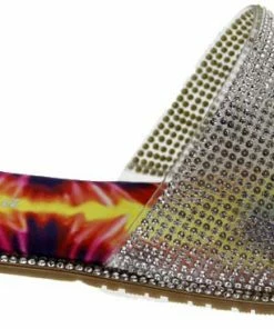 DD Lucita Sarah 01 Women's Rhinestone Flat Slides